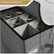 Sorbus Dinnerware Organizer for Champagne Flute Glasses with Lid (Holds Service for 12) with Felt Protectors - 13 x 10 x 10.6